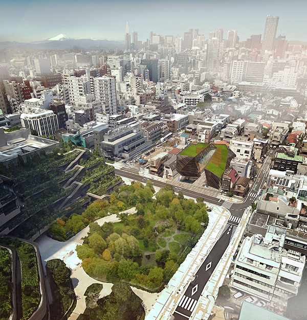 Irish Embassy in Tokyo Aerial View