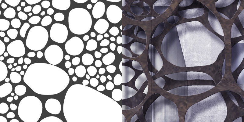 foam-like elevation panels structure