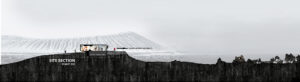 Black Lava Visitor Center site section