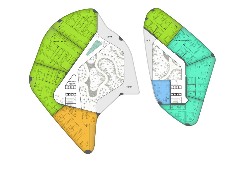 Londons Thames Towers Garden Floor Plan