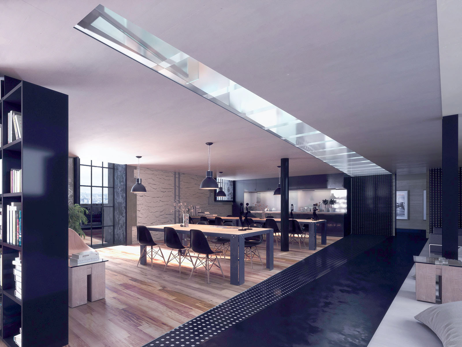 new interior in old building