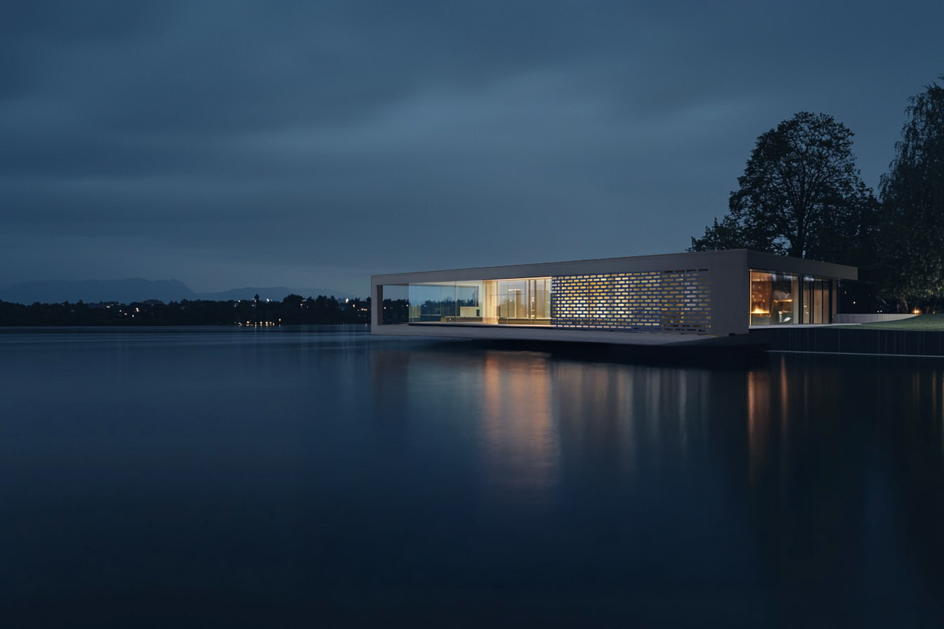 villa over the lake